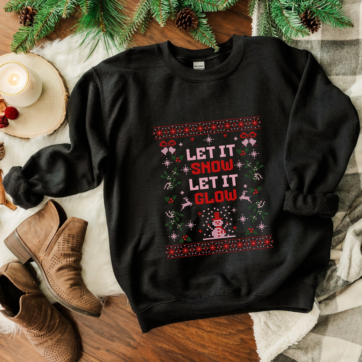 Let It Glow - Women's Graphic Sweatshirt