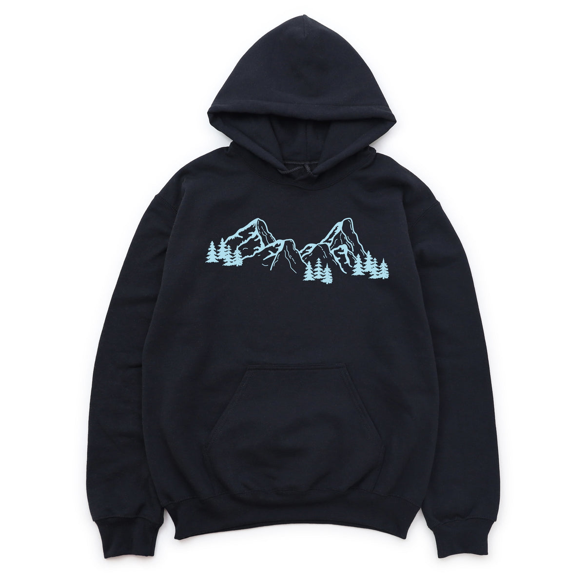 Mountain Range and Trees - Women's Graphic Hoodie