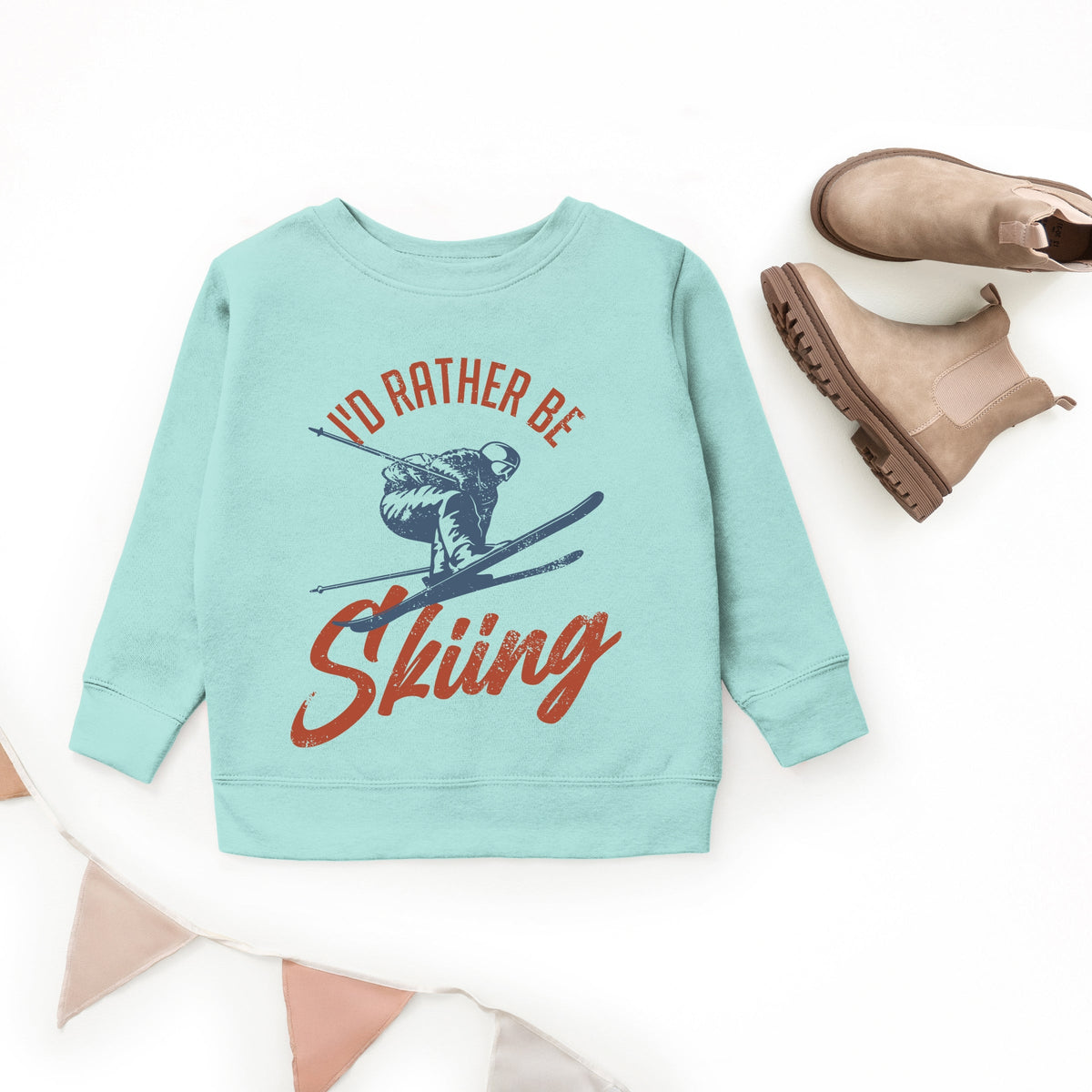I'd Rather Be Skiing - Youth Graphic Sweatshirt