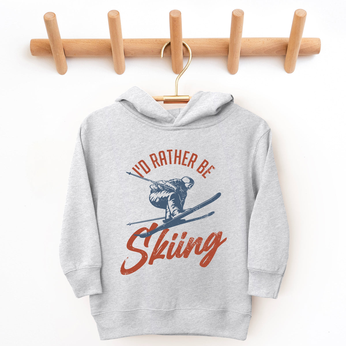 I'd Rather Be Skiing - Toddler Hoodie