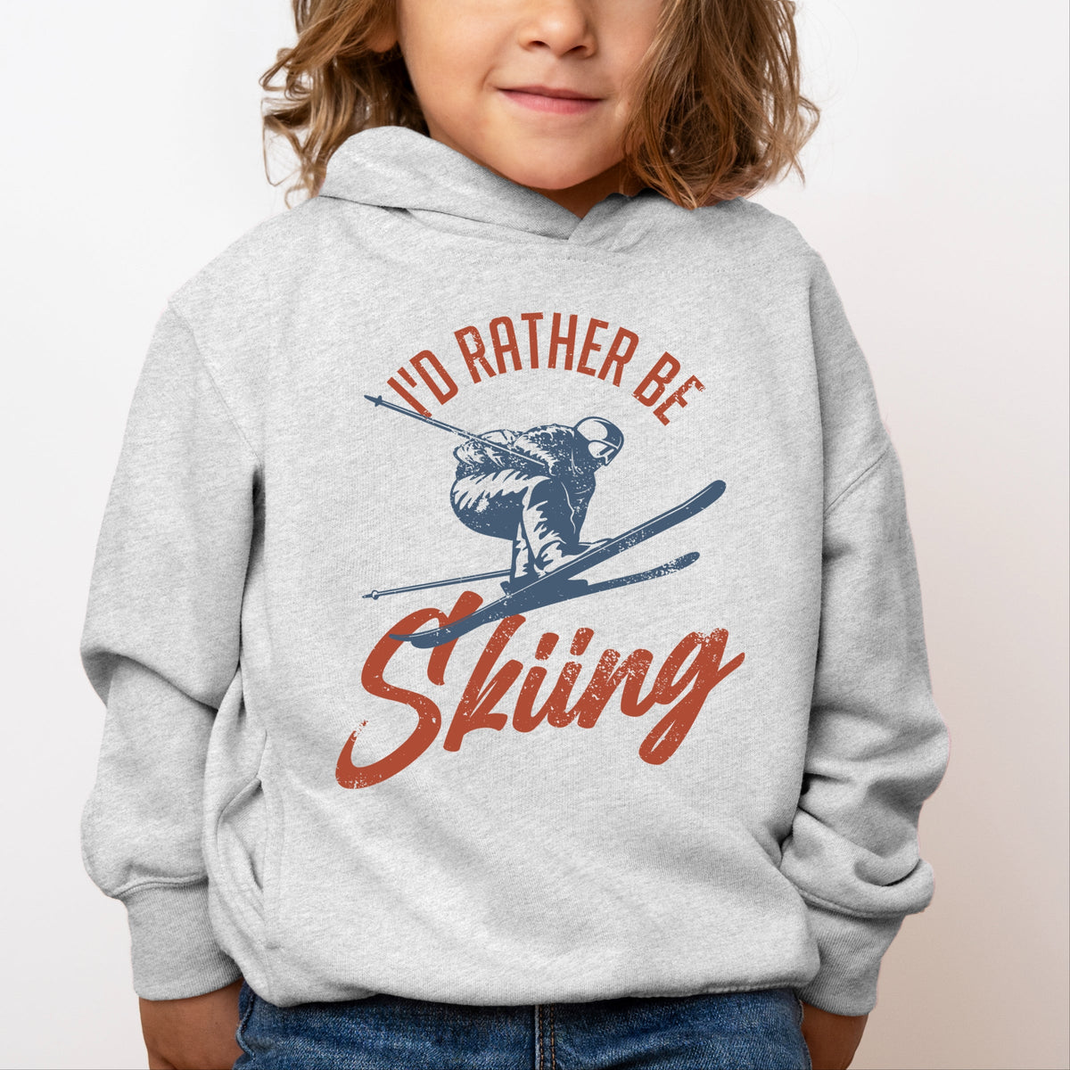 I'd Rather Be Skiing - Toddler Hoodie
