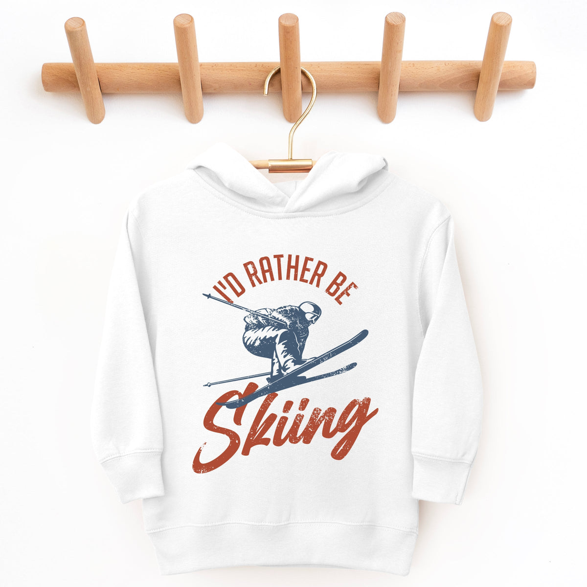 I'd Rather Be Skiing - Toddler Hoodie