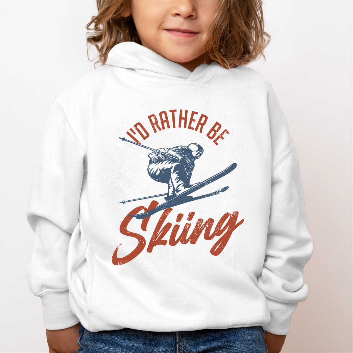 I'd Rather Be Skiing - Toddler Hoodie
