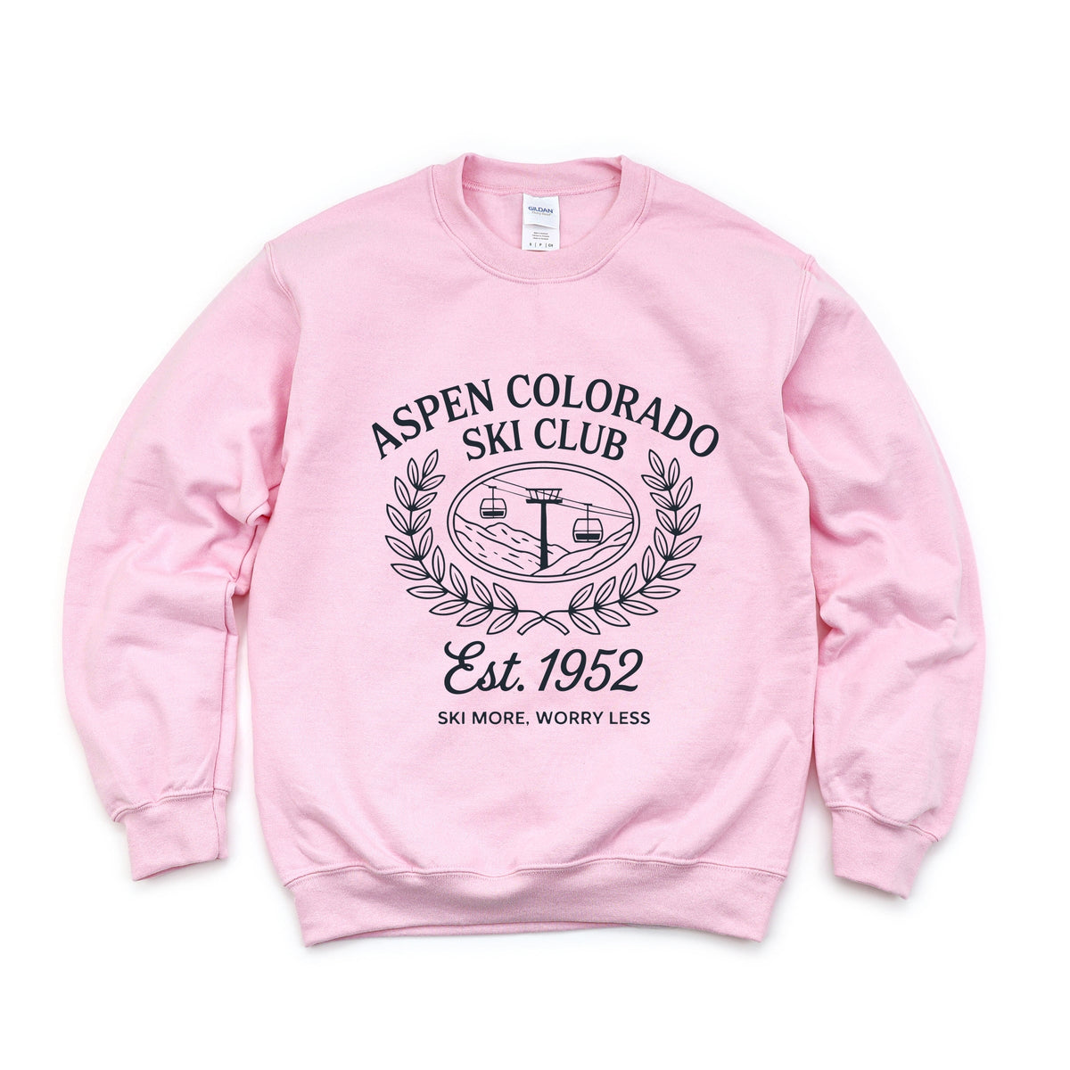 Aspen Colorado Ski Club Laurel Leaves - Women's Graphic Sweatshirt