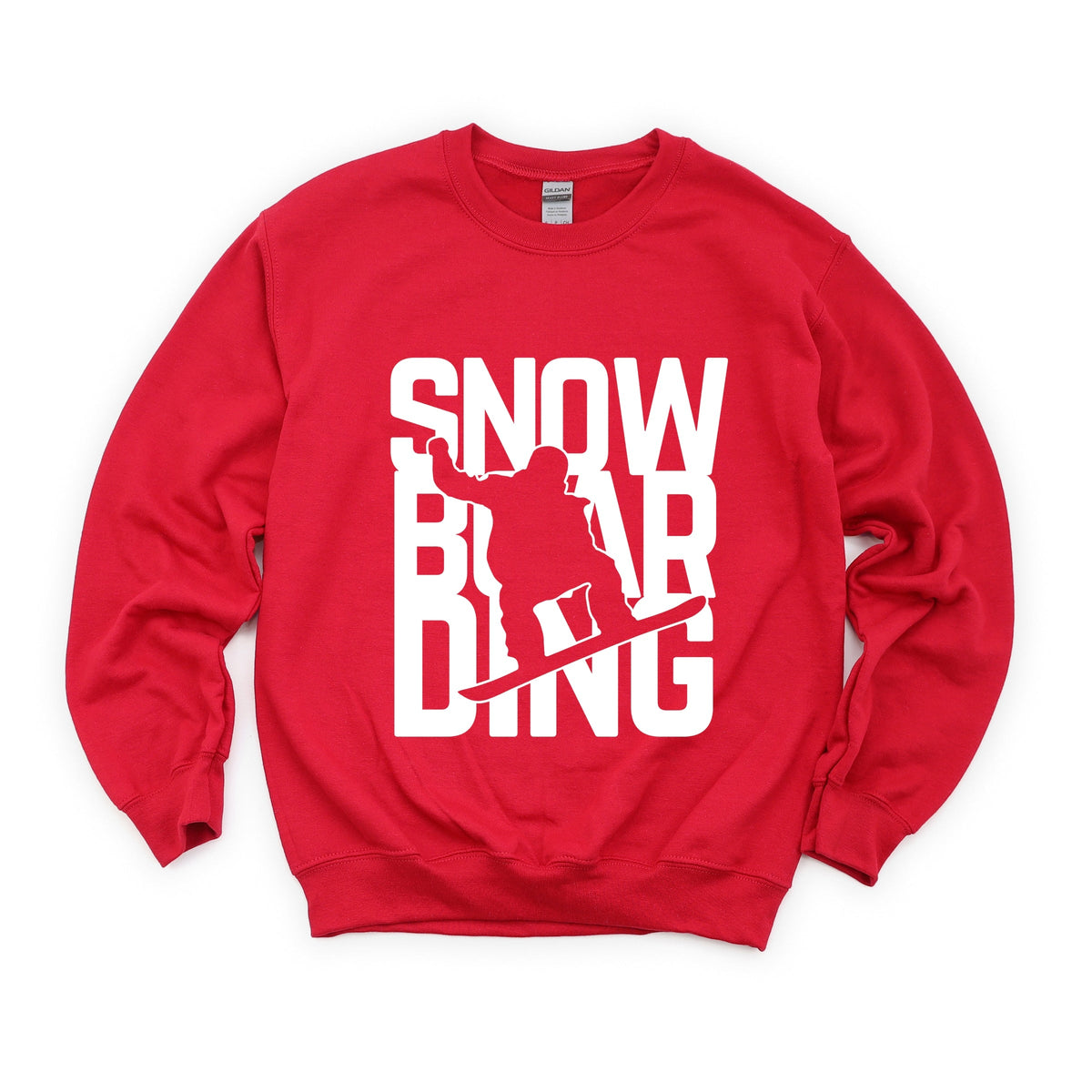 Snowboarding Silhouette Block - Women's Graphic Sweatshirt
