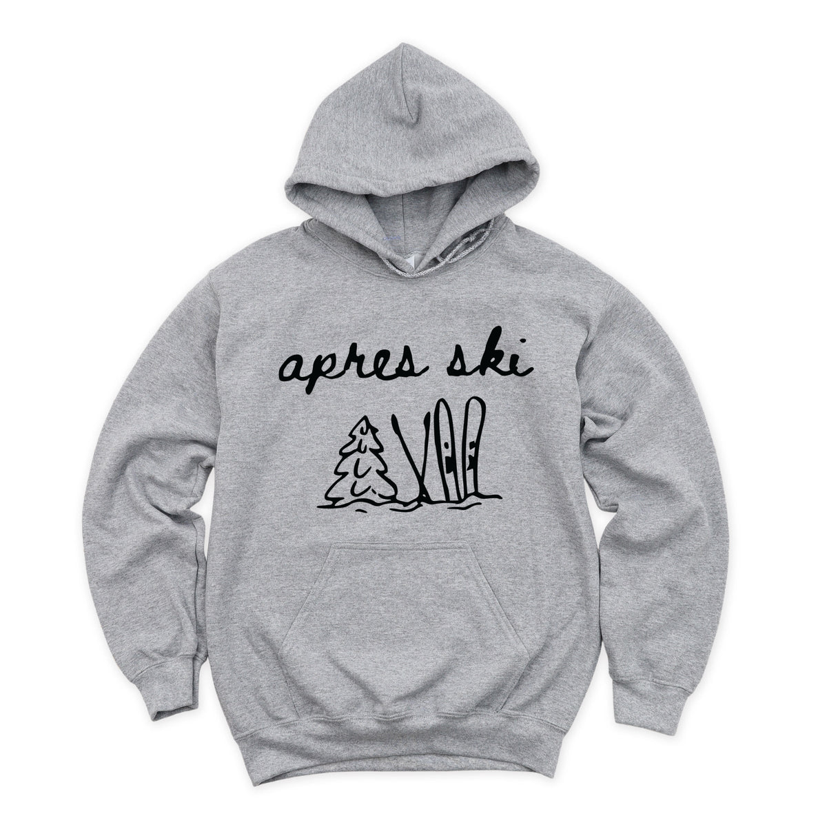 Aprés Ski Cursive Icons - Women's Graphic Hoodie