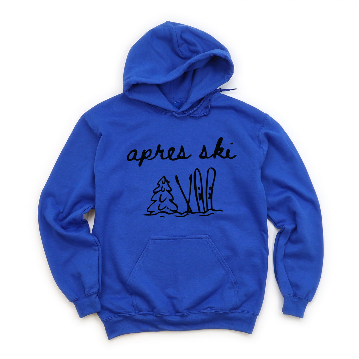 Aprés Ski Cursive Icons - Women's Graphic Hoodie
