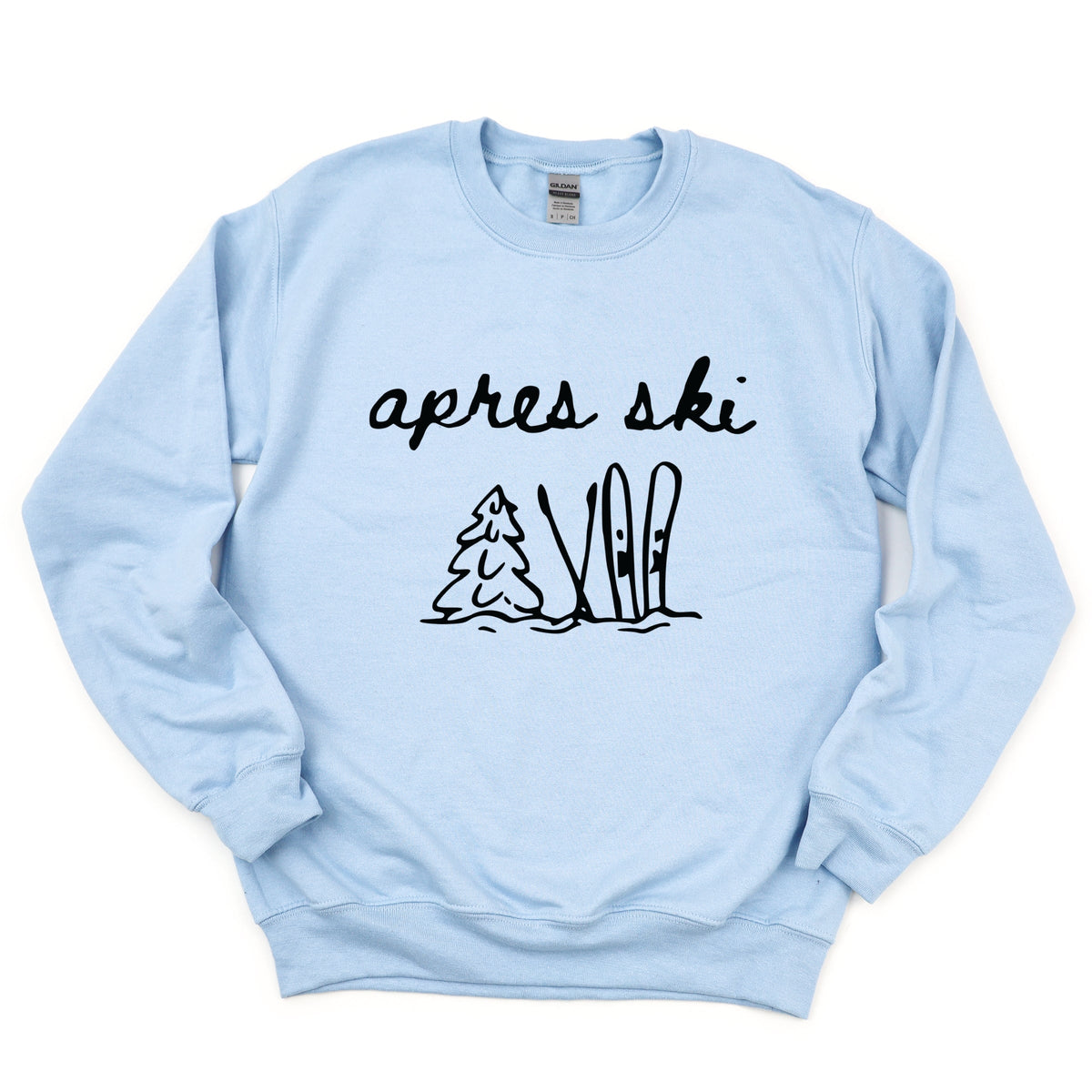 Aprés Ski Cursive Icons - Women's Graphic Sweatshirt