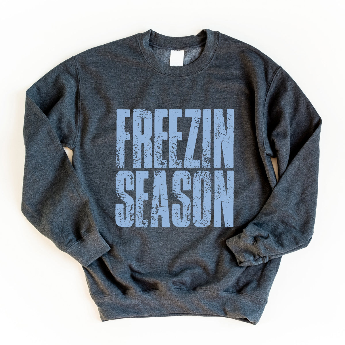 Freezin Season Block Distressed - Women's Graphic Sweatshirt