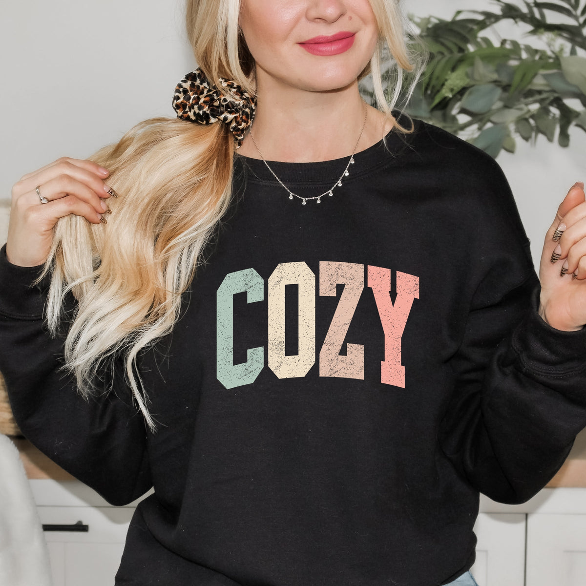 Cozy Arched Pastel - Women's Graphic Sweatshirt