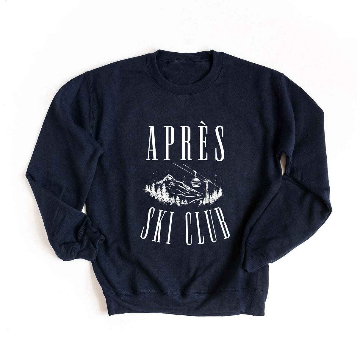 Aprés Ski Lift Outline - Women's Graphic Sweatshirt