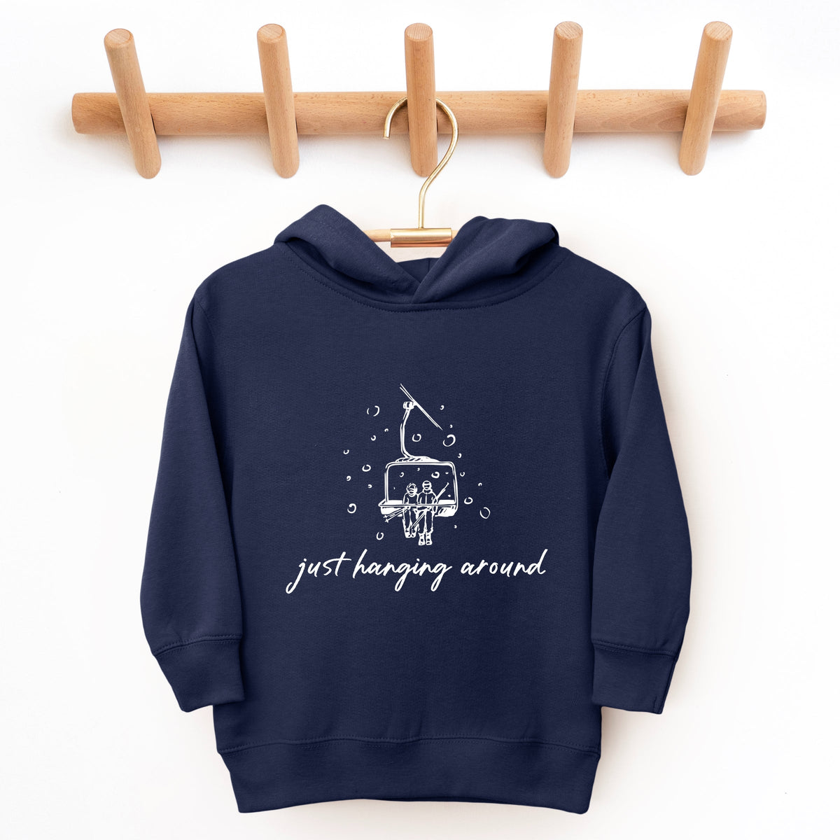 Just Hanging Around Ski Lift - Toddler Hoodie