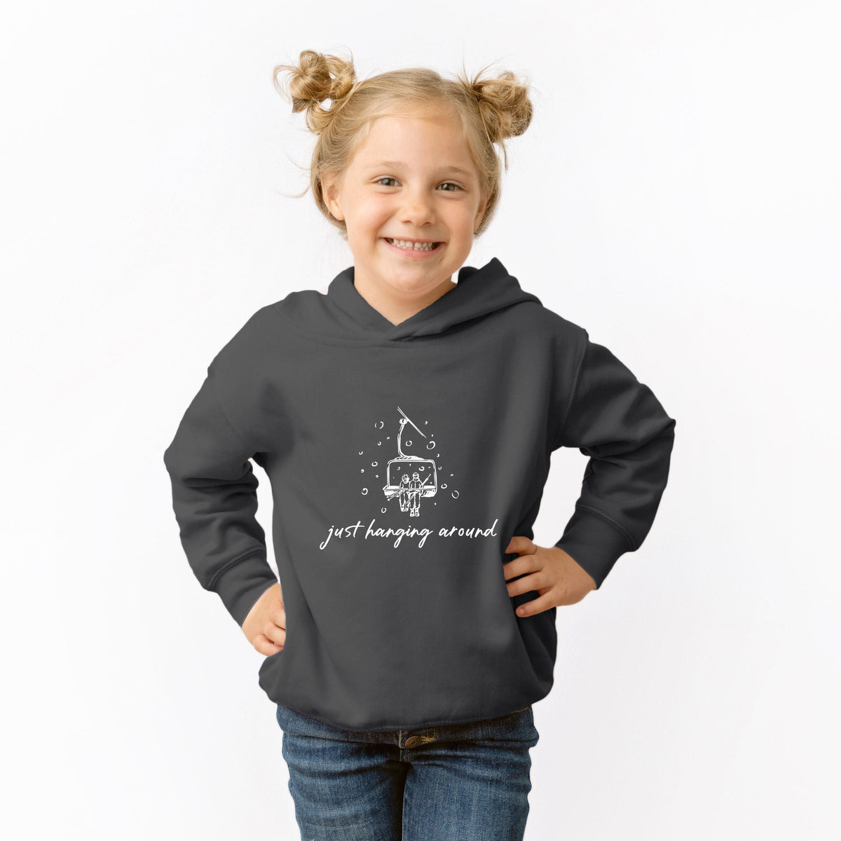 Just Hanging Around Ski Lift - Toddler Hoodie
