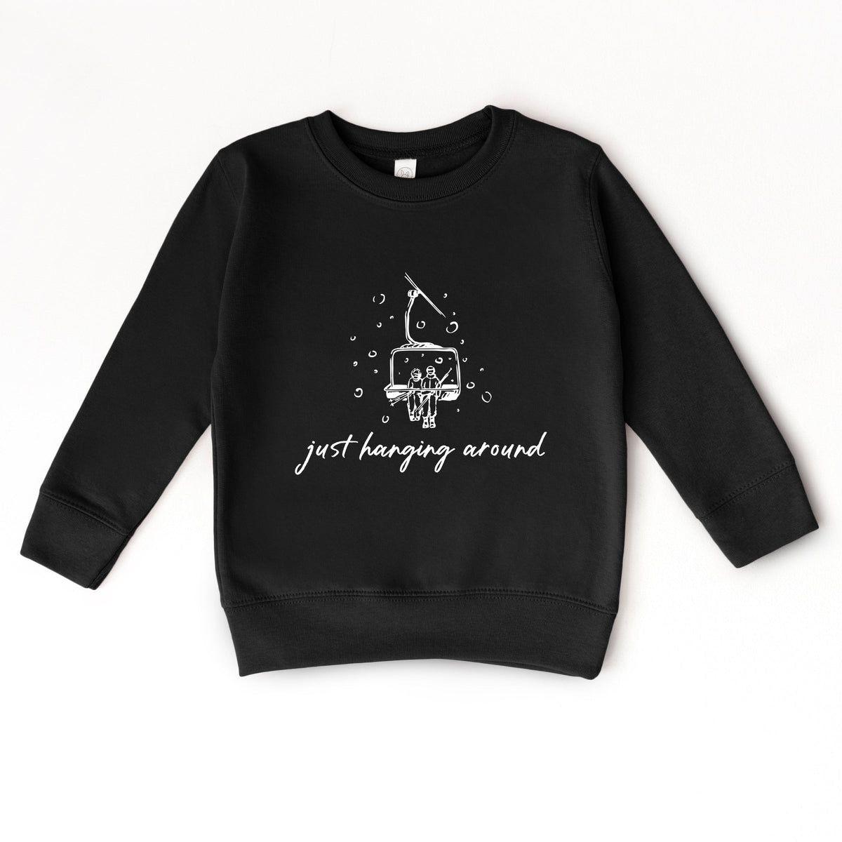 Just Hanging Around Ski Lift - Toddler Graphic Sweatshirt