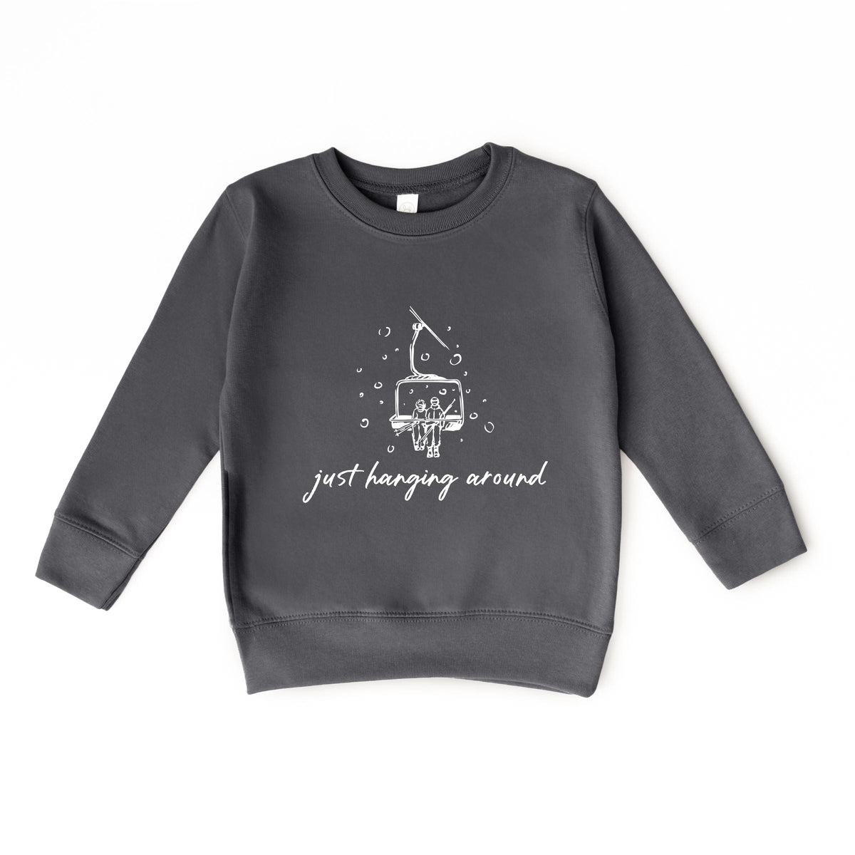 Just Hanging Around Ski Lift - Toddler Graphic Sweatshirt