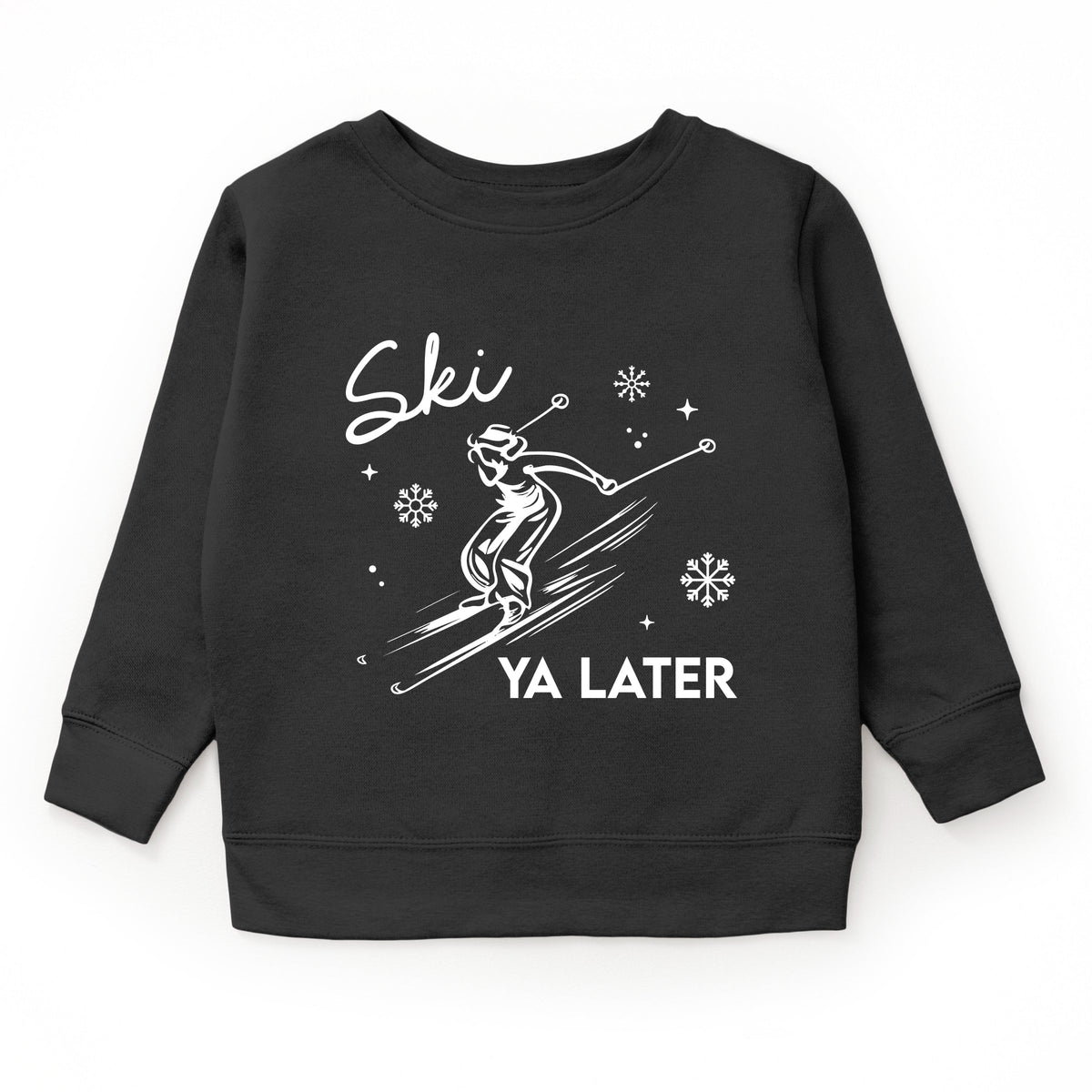 Ski Ya Later Snowflake - Youth Graphic Sweatshirt