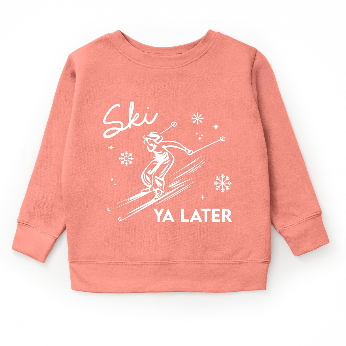 Ski Ya Later Snowflake - Youth Graphic Sweatshirt