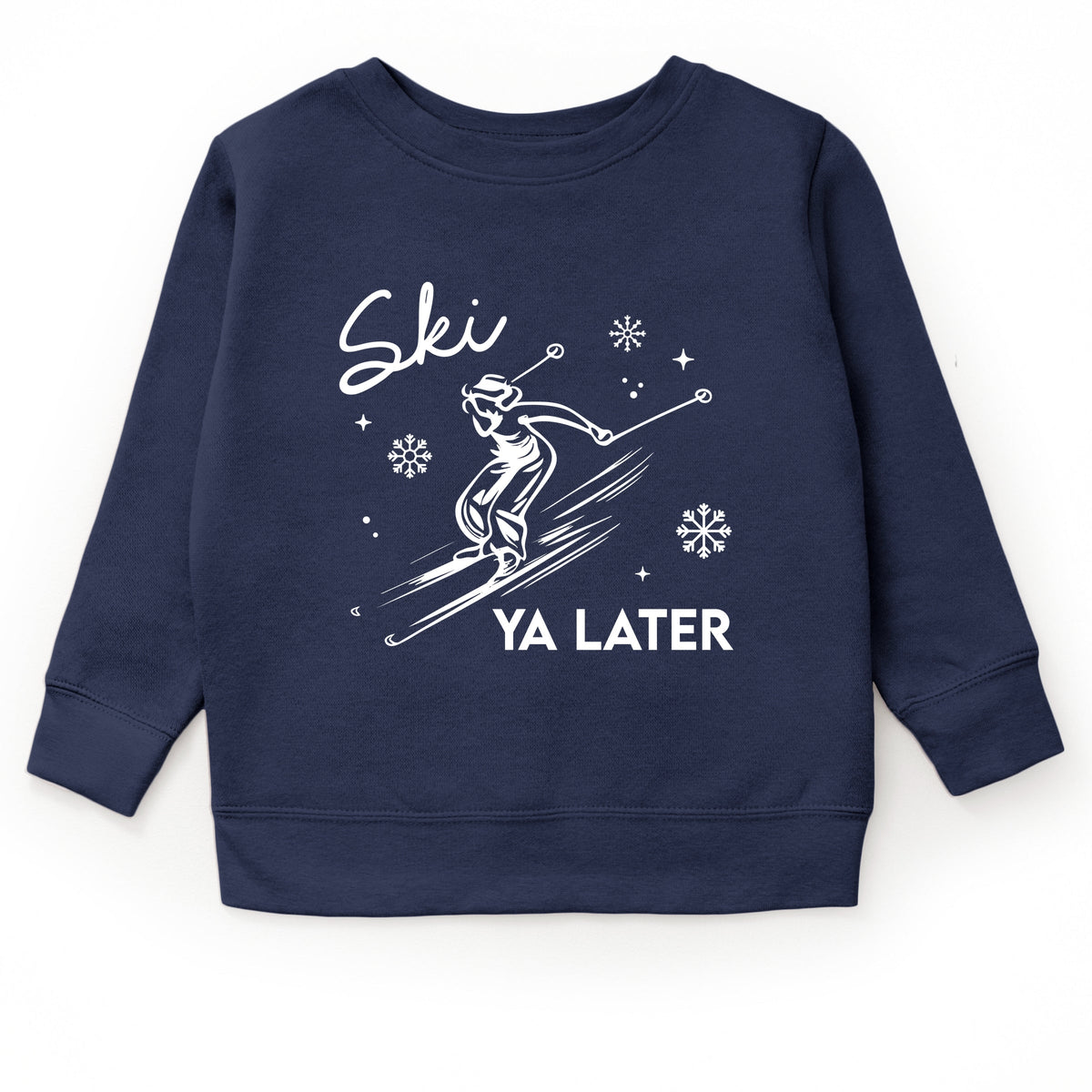 Ski Ya Later Snowflake - Youth Graphic Sweatshirt