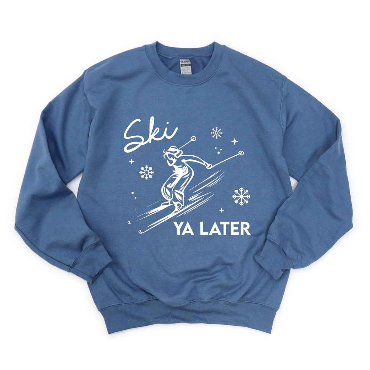Ski Ya Later Snowflake -  Women's Graphic Sweatshirt