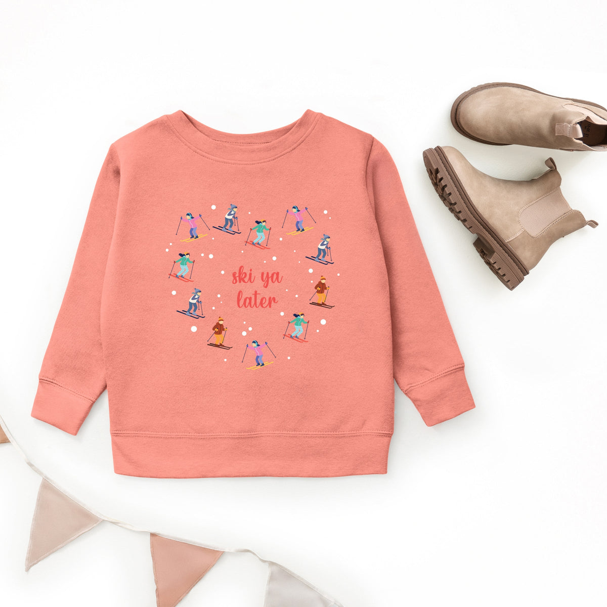 Ski Ya Later Heart - Youth Graphic Sweatshirt