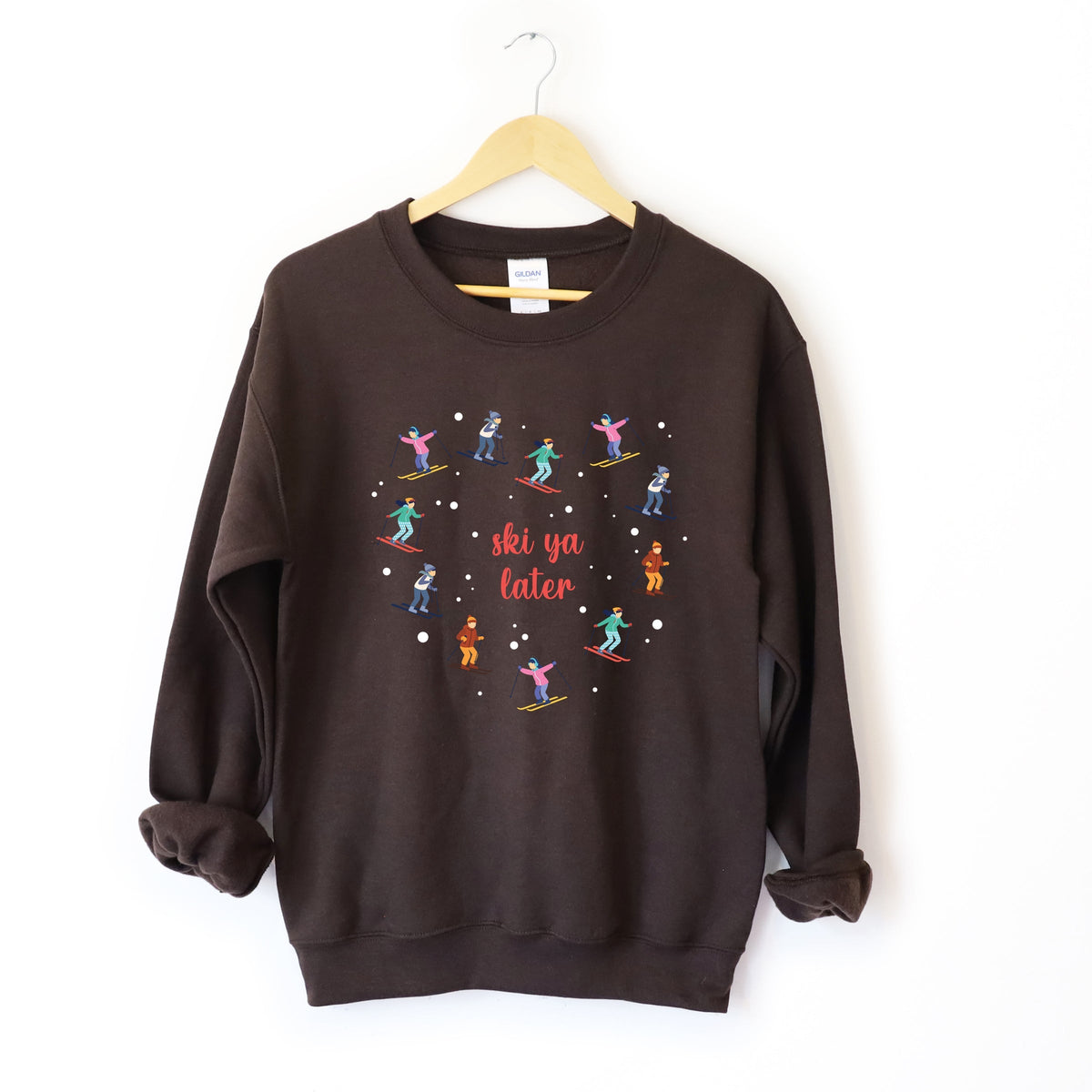 Ski Ya Later Heart - Women's Graphic Sweatshirt