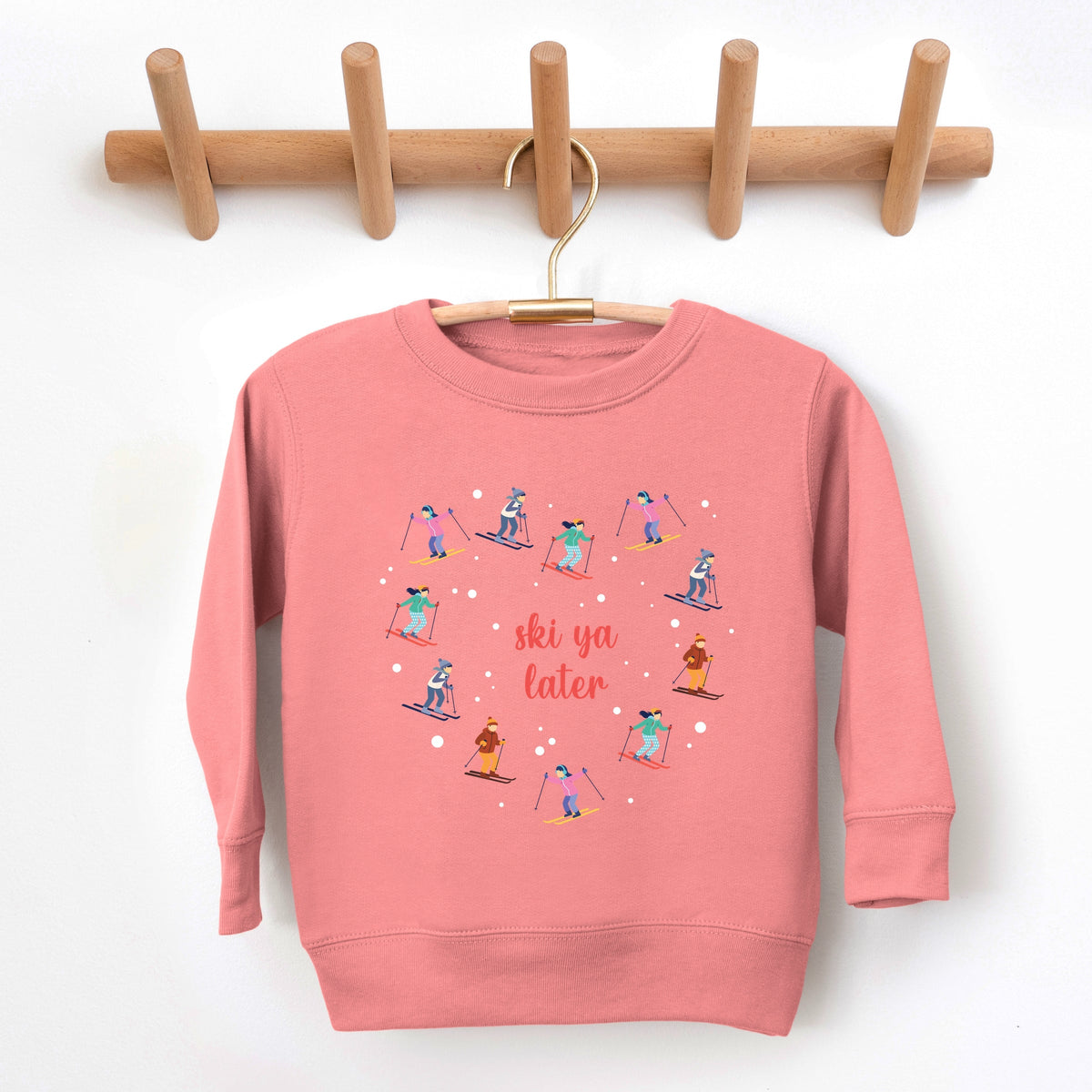 Ski Ya Later Heart - Toddler Graphic Sweatshirt
