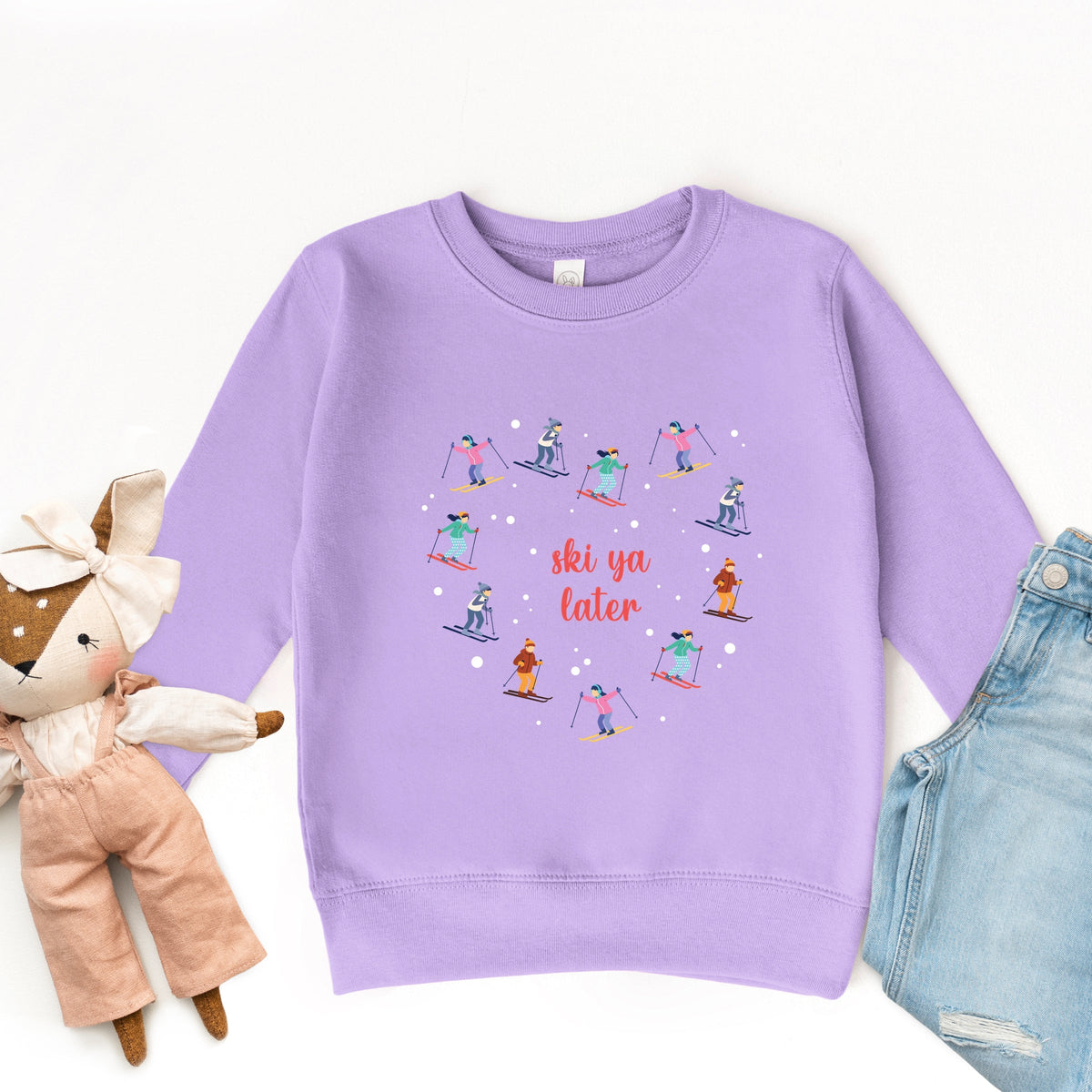 Ski Ya Later Heart - Toddler Graphic Sweatshirt