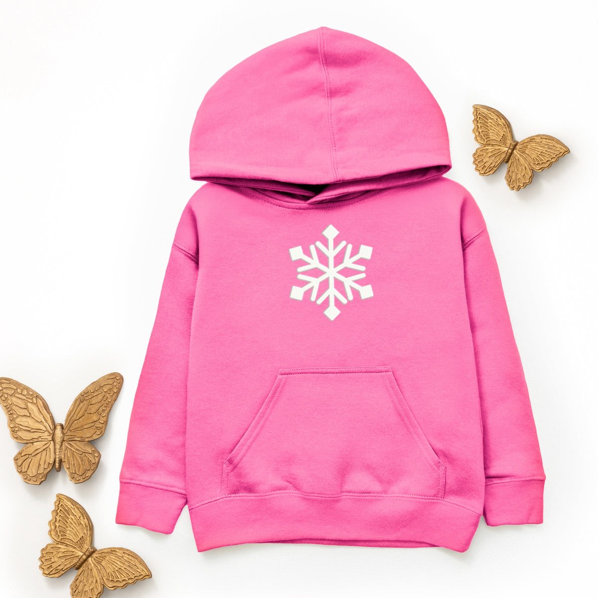 Small Snowflake Puff - Youth Graphic Hoodie