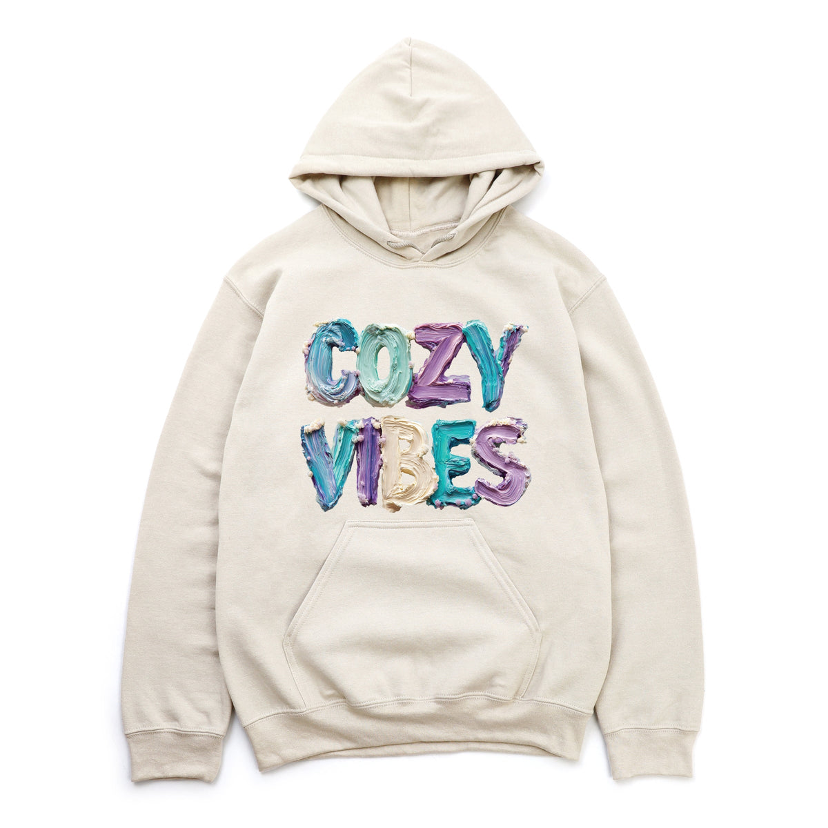 Cozy Vibes Winter Paint Print - Women's Graphic Hoodie