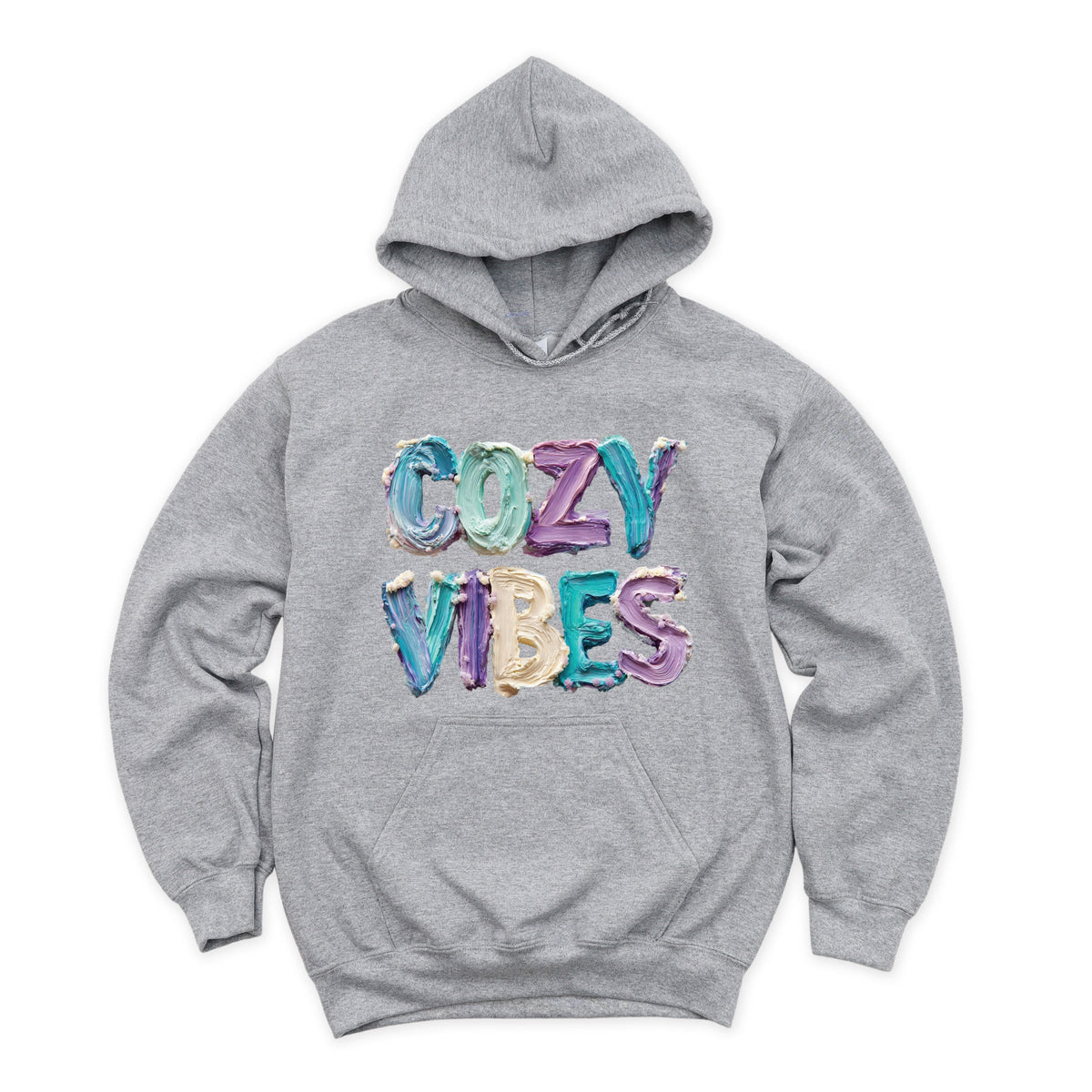 Cozy Vibes Winter Paint Print - Women's Graphic Hoodie