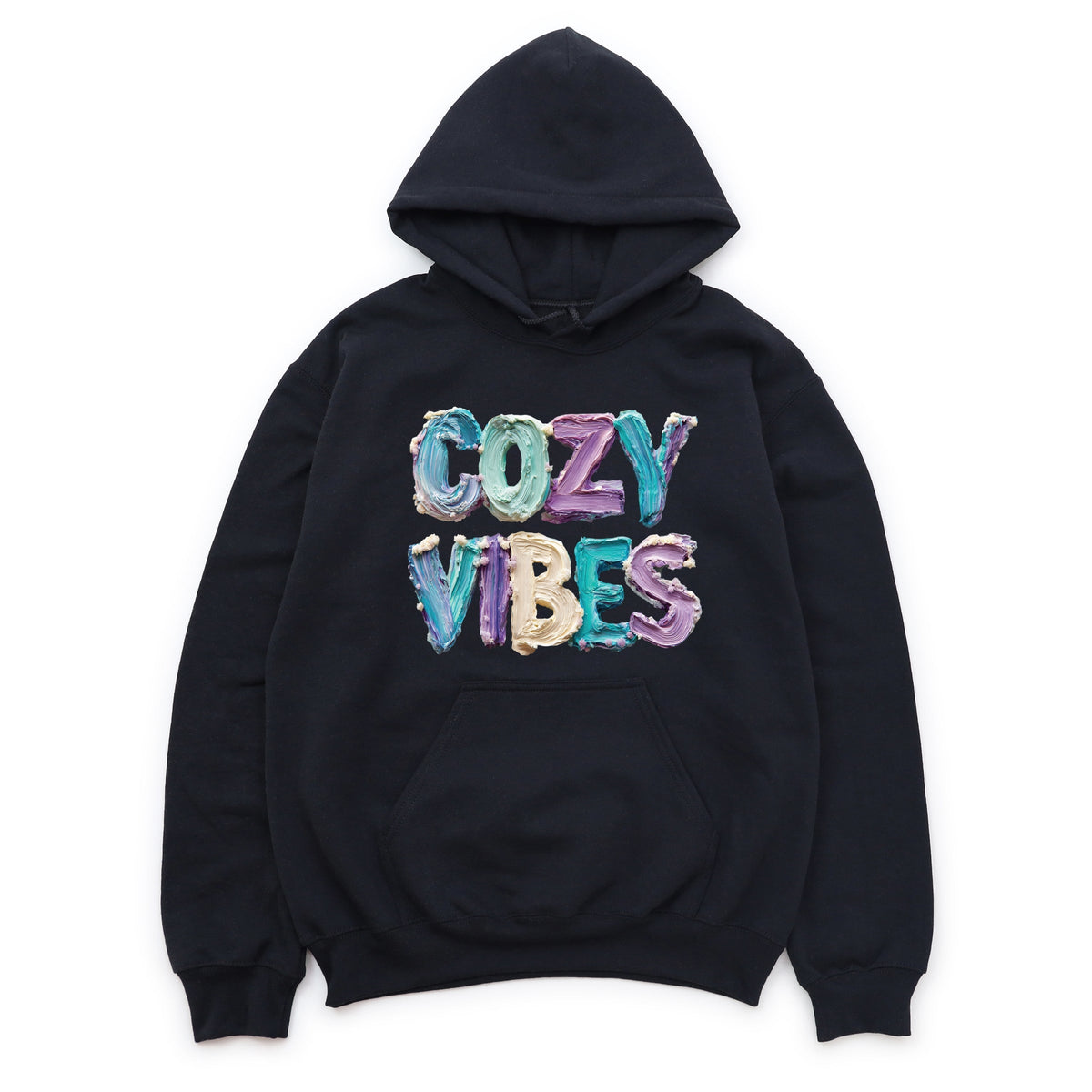 Cozy Vibes Winter Paint Print - Women's Graphic Hoodie