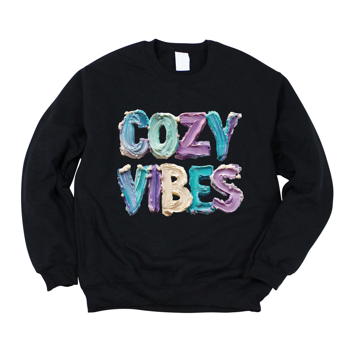 Cozy Vibes Winter Paint Print - Women's Graphic Sweatshirt