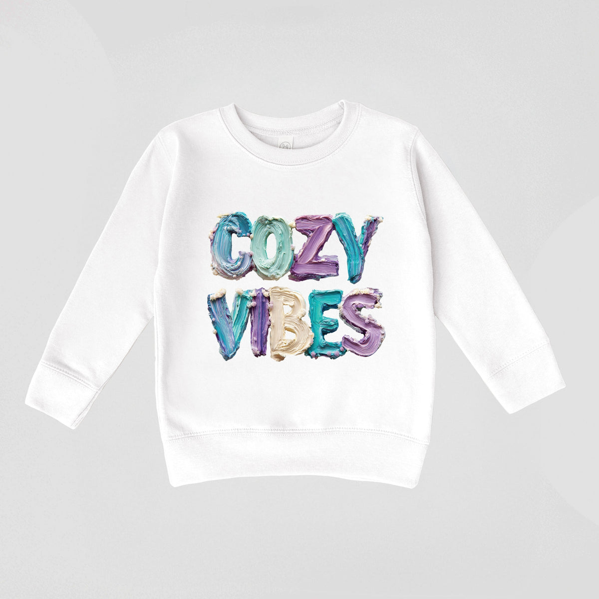 Cozy Vibes Winter Paint Print - Toddler Graphic Sweatshirt