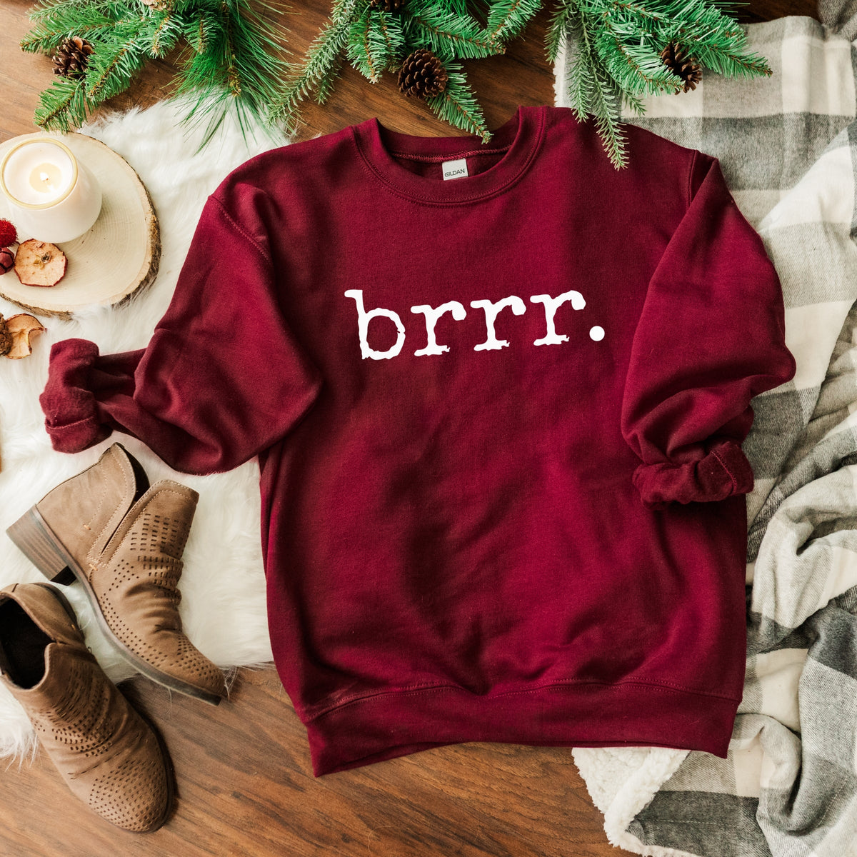 Brrr Typewriter - Women's Graphic Sweatshirt