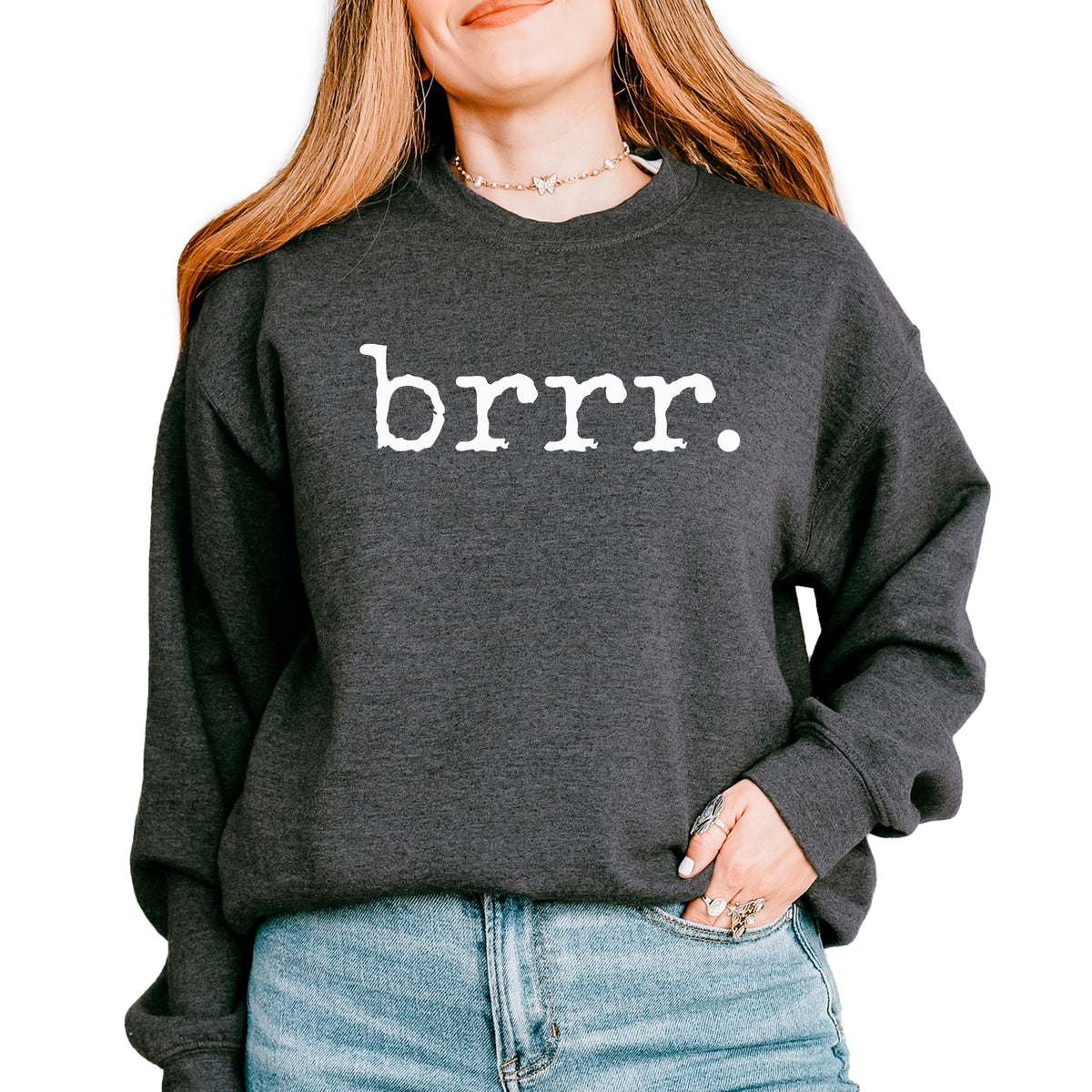 Brrr Typewriter - Women's Graphic Sweatshirt