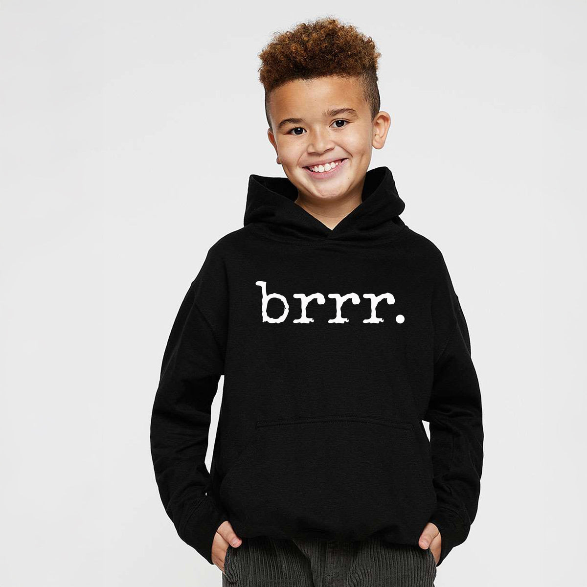 Brrr Typewriter - Youth Graphic Hoodie
