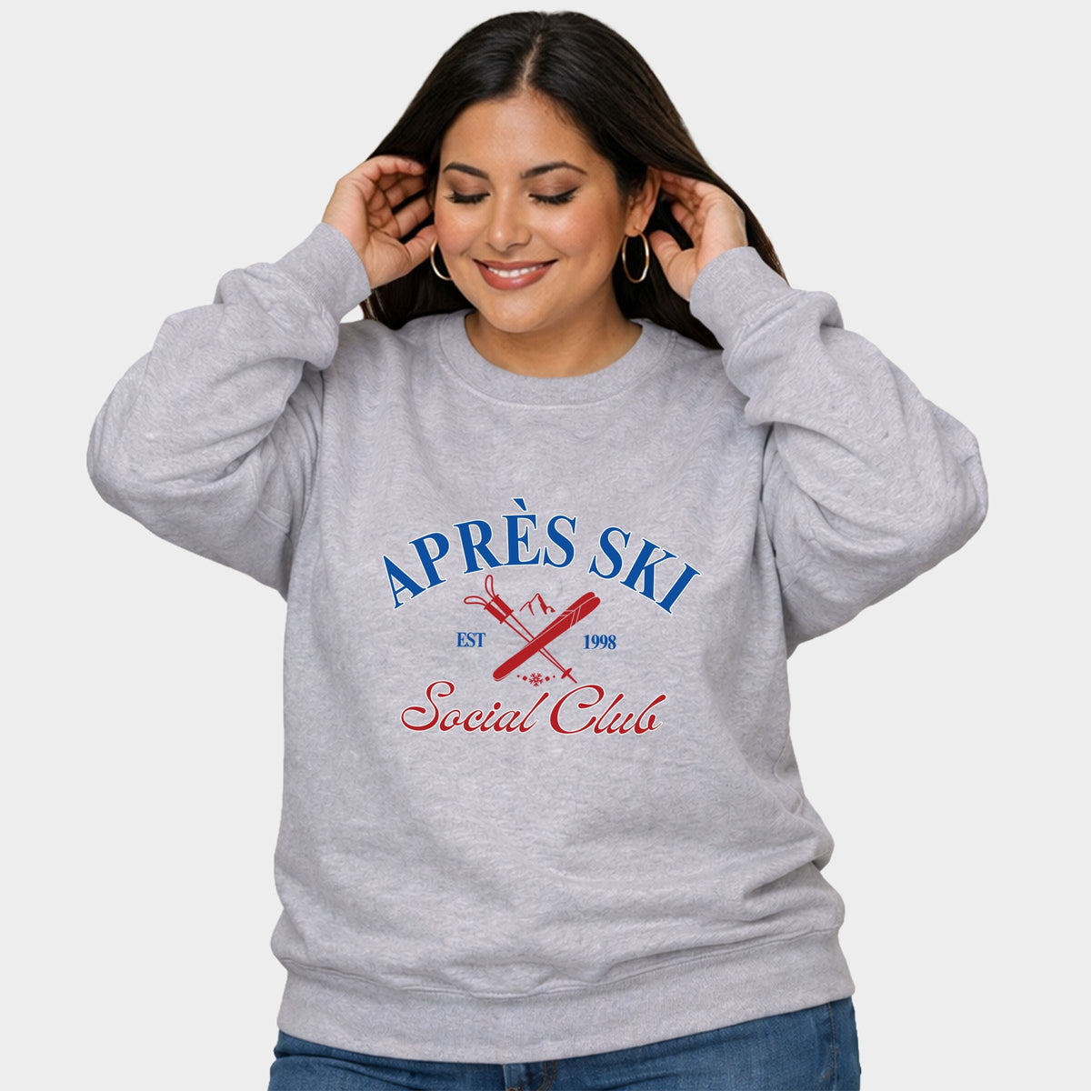 Après Ski Social Club - Women's Plus Sized Graphic Sweatshirt