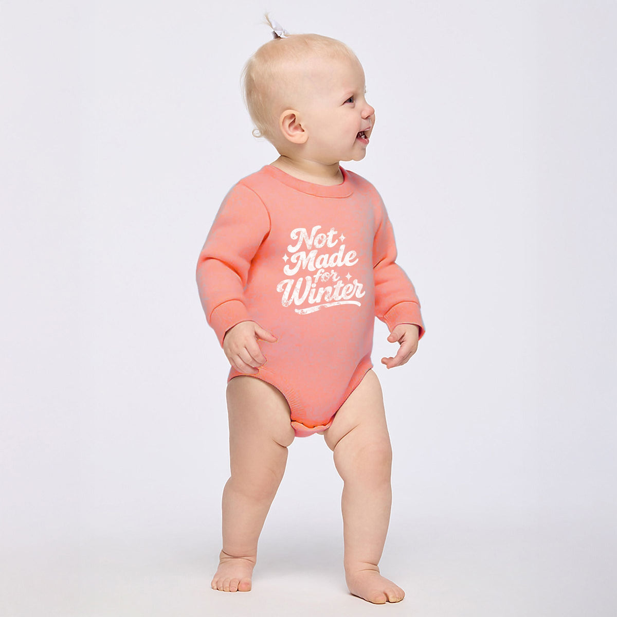 Not Made For Winter White - Infant Fleece BodySuit