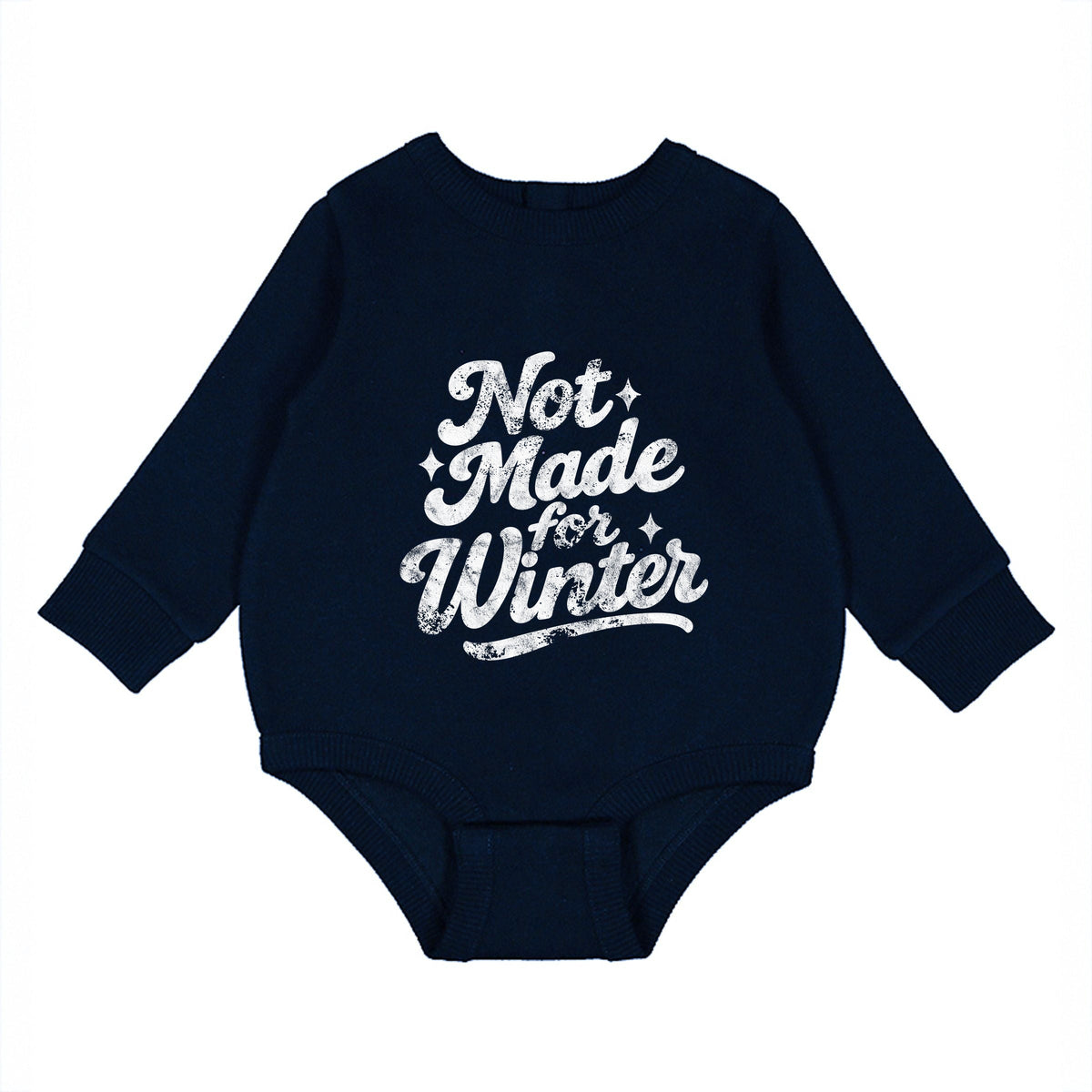 Not Made For Winter White - Infant Fleece BodySuit