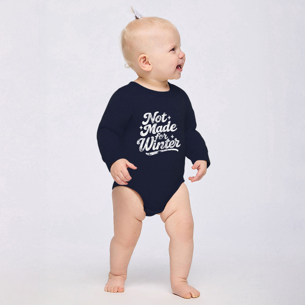 Not Made For Winter White - Infant Fleece BodySuit