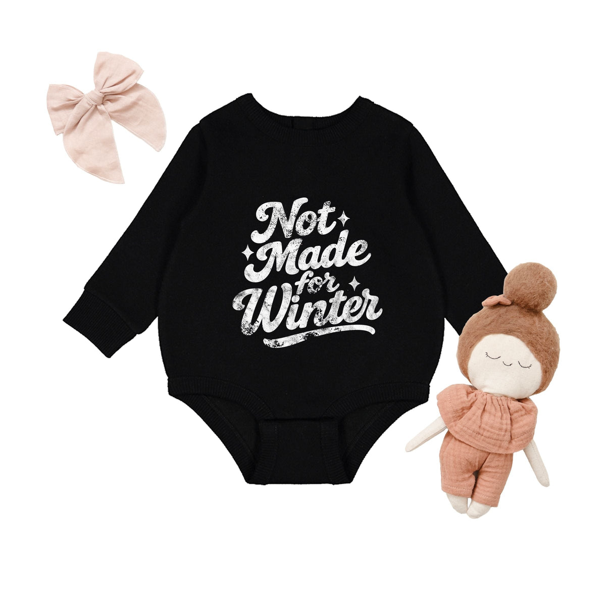 Not Made For Winter White - Infant Fleece BodySuit