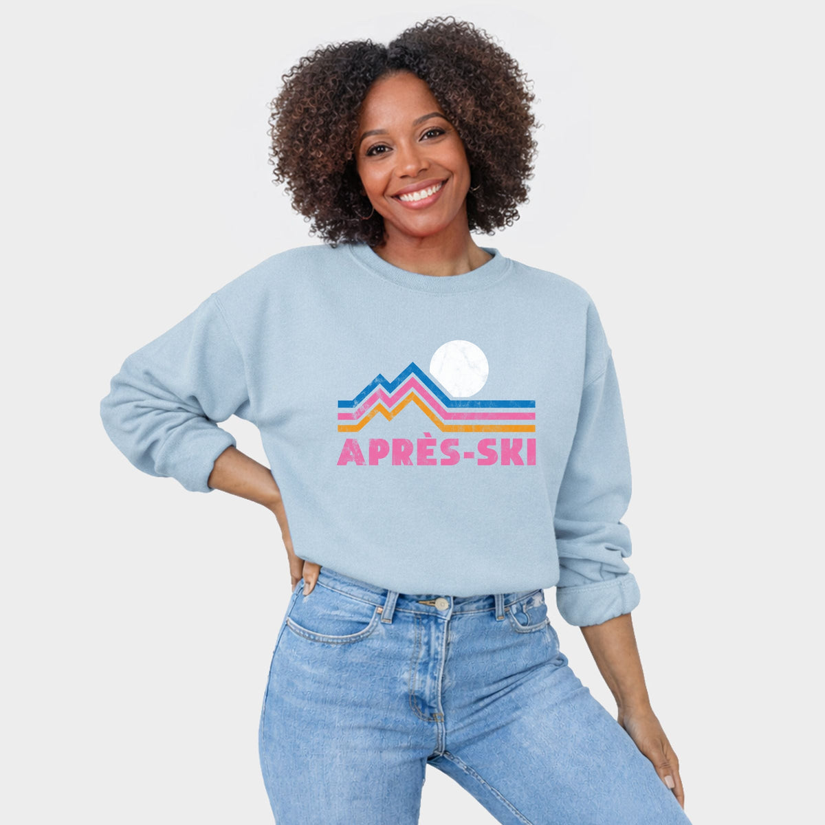 Après Ski Retro Lines - Women's Graphic Sweatshirt