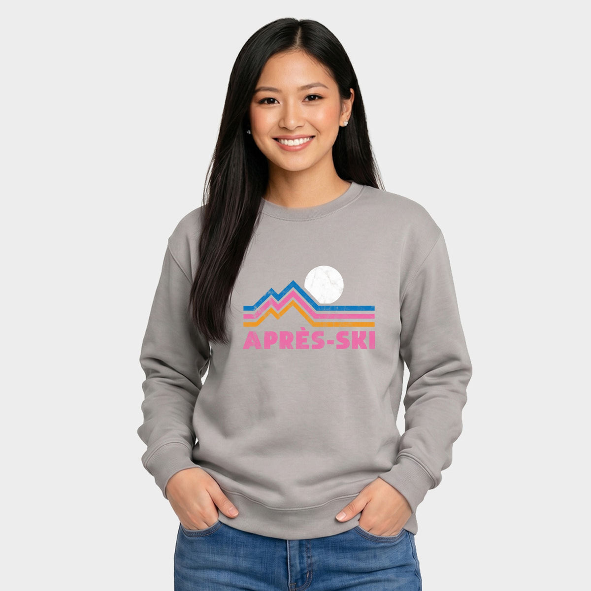 Après Ski Retro Lines - Women's Graphic Sweatshirt