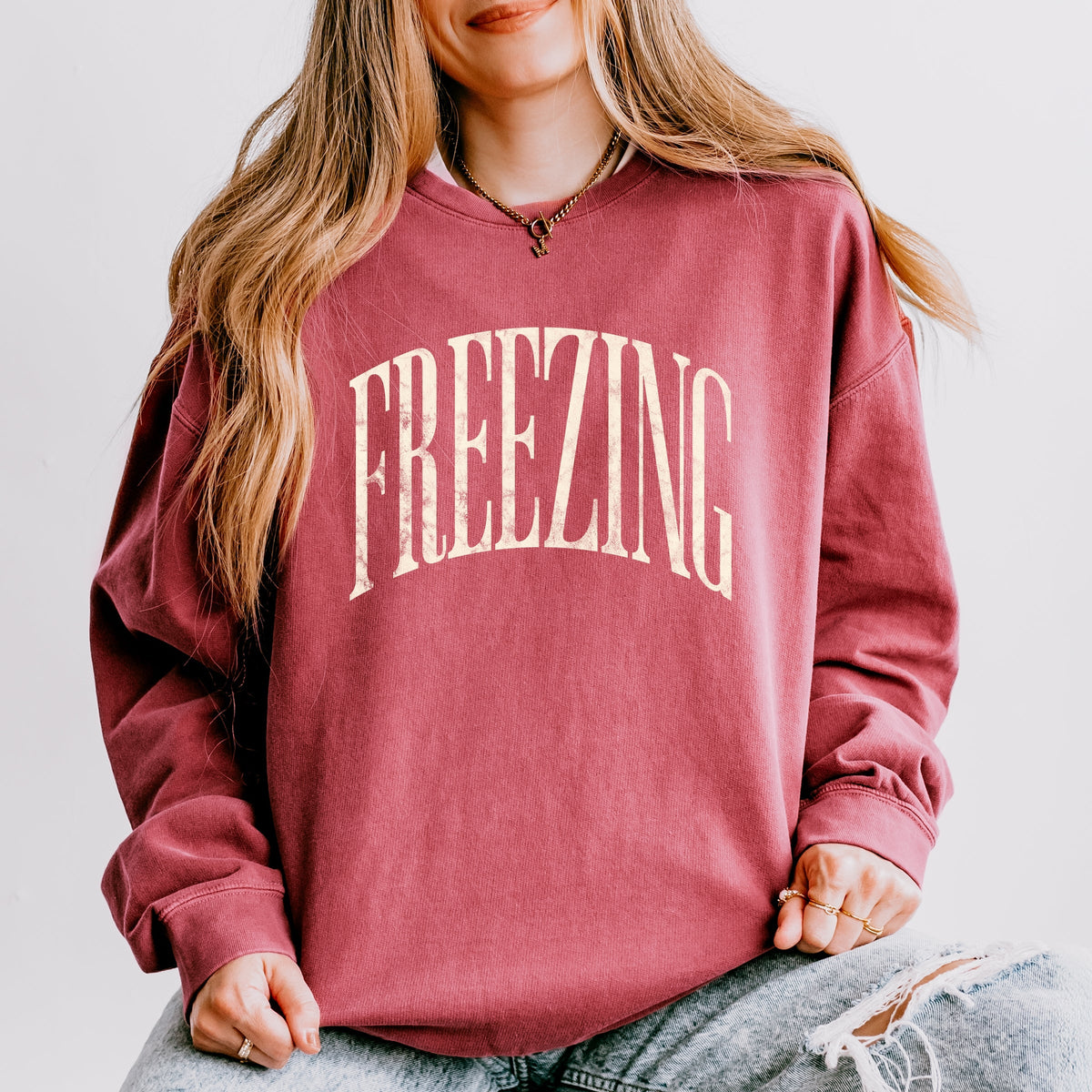 Freezing Arched - Women's Lightweight Garment Dyed Sweatshirt