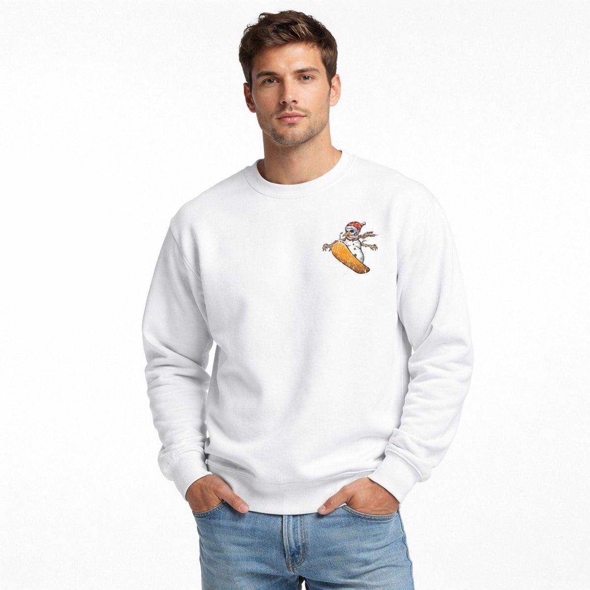Shred It & Send It Snowman - Men's Graphic Sweatshirt