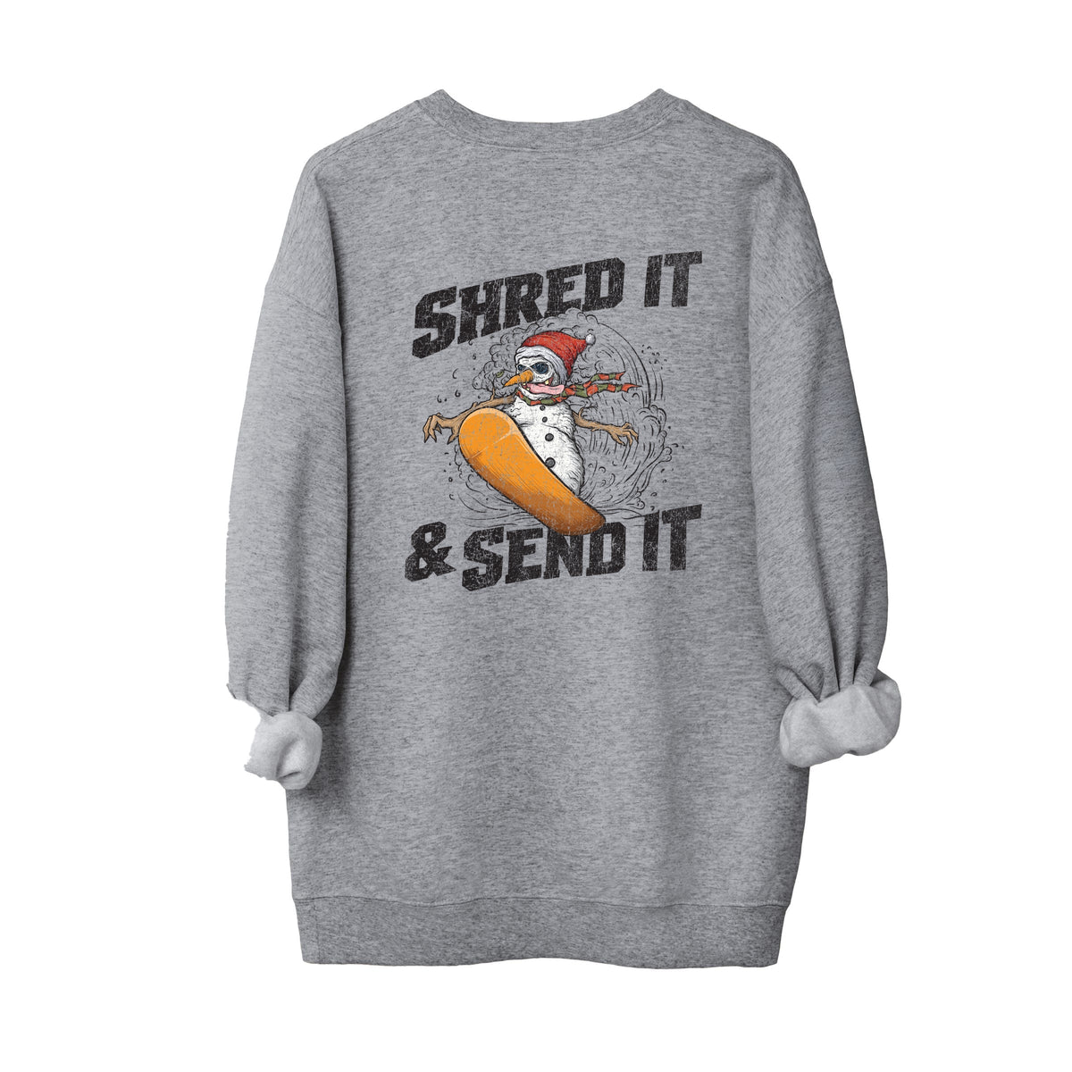 Shred It & Send It Snowman - Men's Graphic Sweatshirt