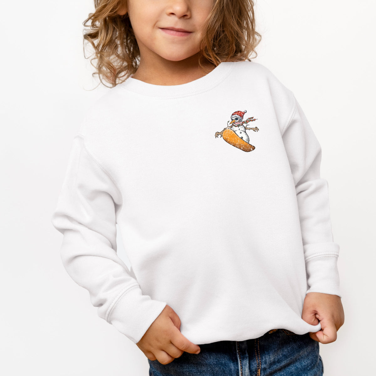 Shred It & Send It Snowman - Toddler Graphic Sweatshirt