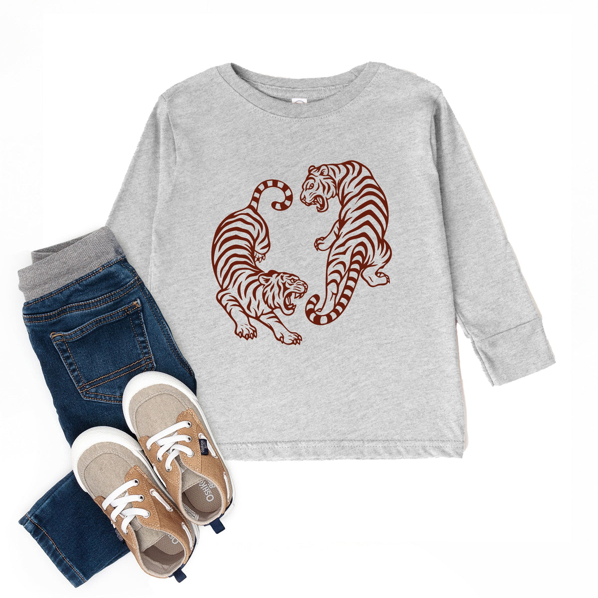 Two Tigers - Toddler Long Sleeve Graphic Tee