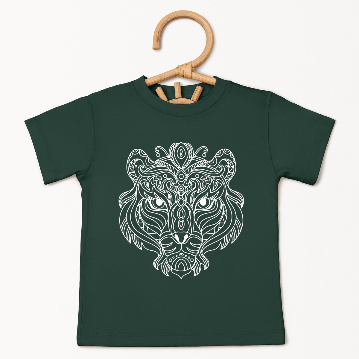 Tiger Face Mandala - Toddler Short Sleeve Graphic T-Shirt