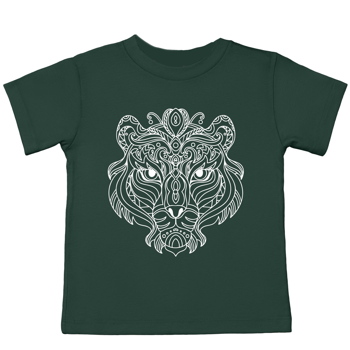 Tiger Face Mandala - Toddler Short Sleeve Graphic T-Shirt